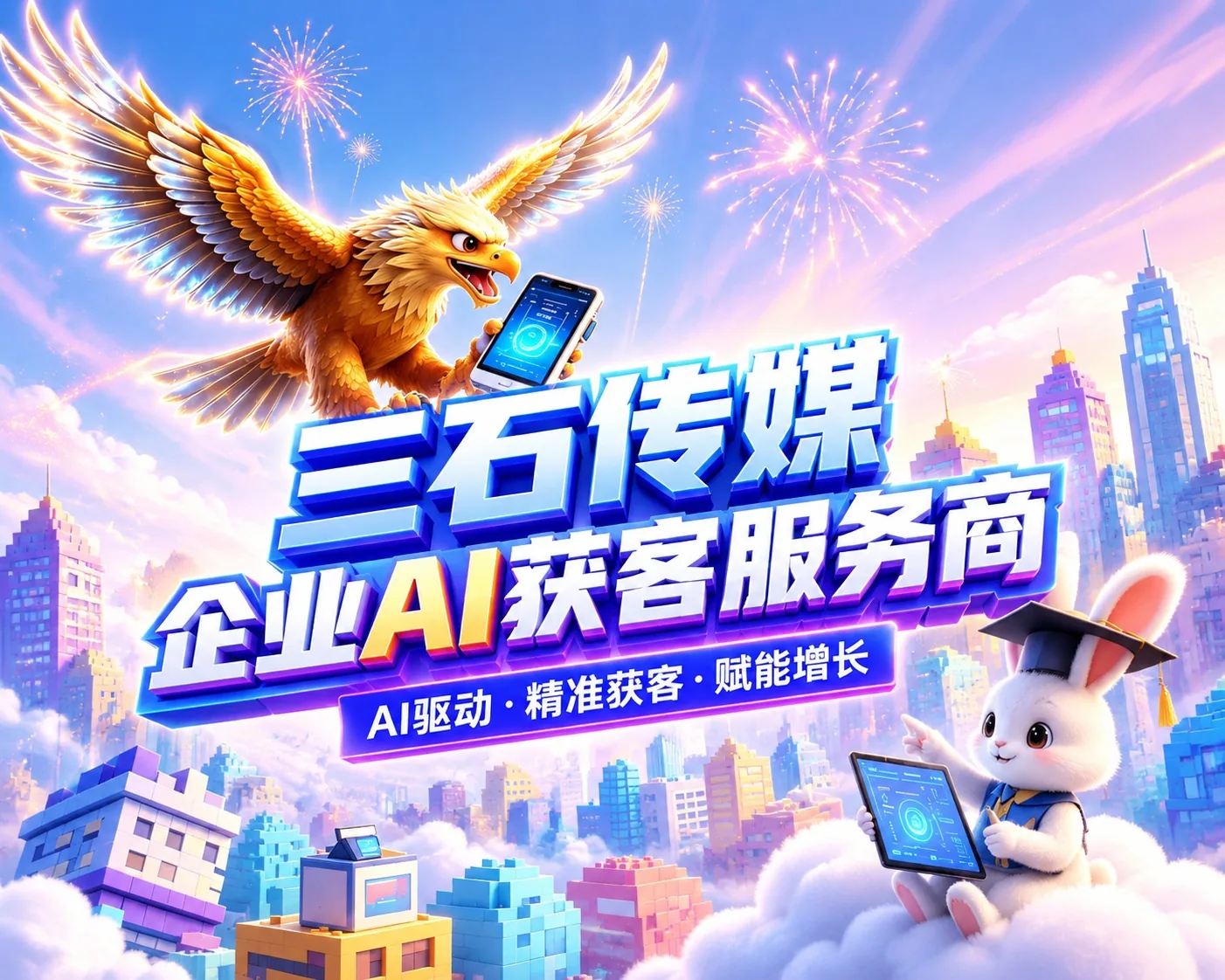 三石传媒 企业AI获客服务商 — 让AI帮你干活，让流量主动找你-三石传媒