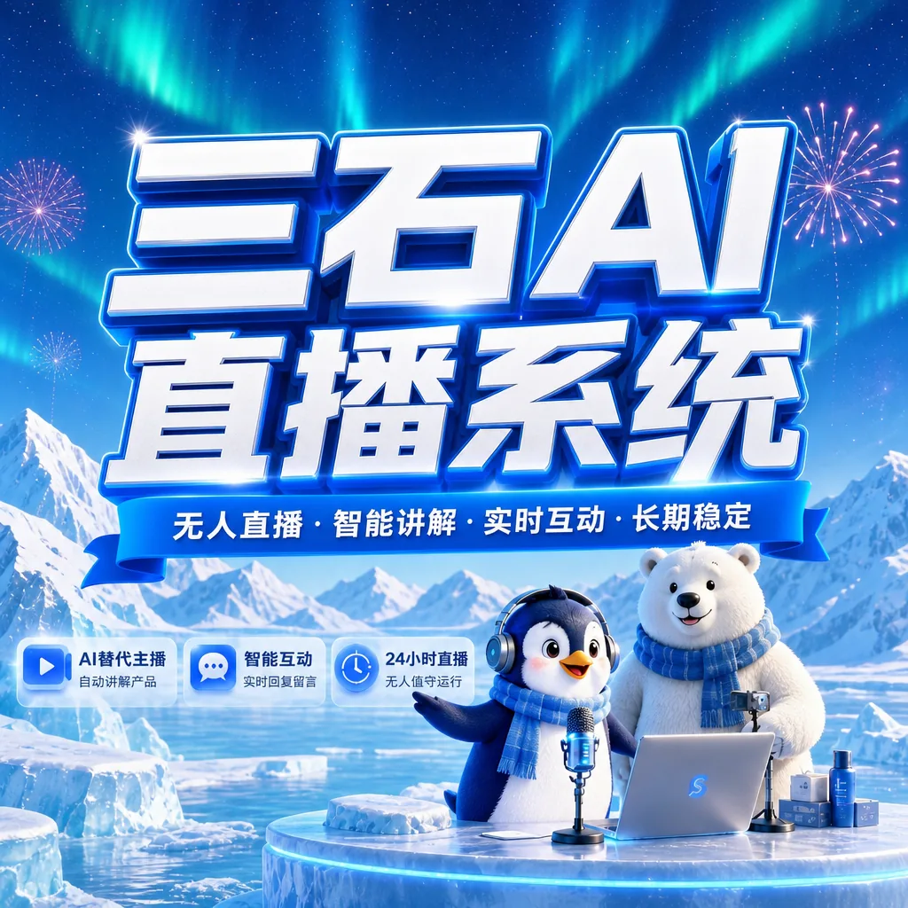 三石传媒 - AI无人直播工具_AI视频图文生成_AI直播培训_AI搜索GEO优化_企业AI获客服务商